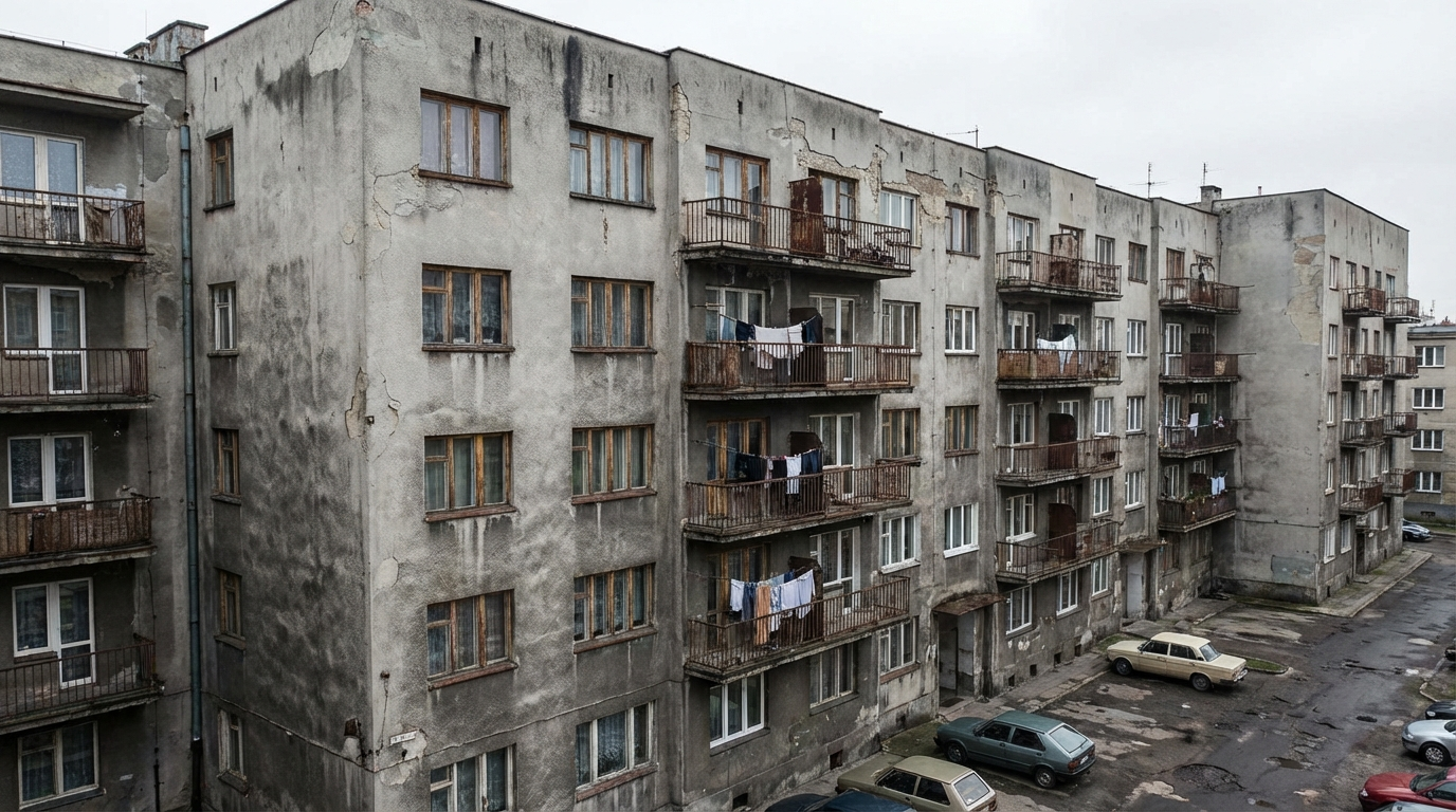 Red sports car in parking lot before AI background enhancement